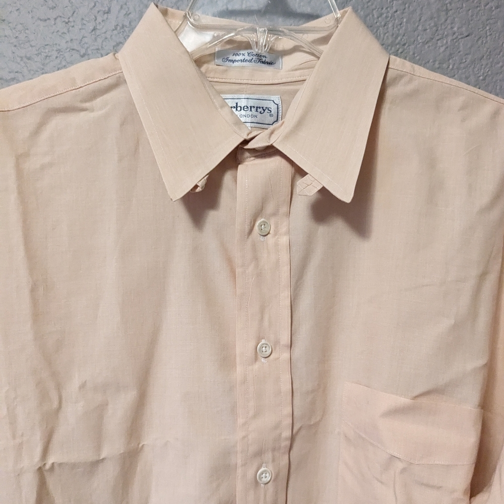 VTG Burberry of London Men's Shirt Long Sleeves Button Down Dress Shirt 16.5 33 - Picture 5 of 7